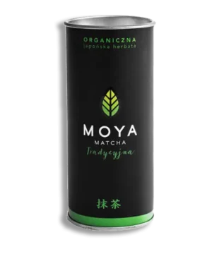 Moya Matcha Tradisjonell 30g – Økologisk japansk matcha-te med balansert smak og malakittgrønn farge.