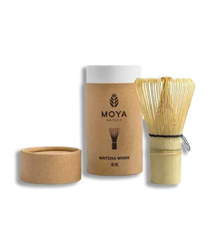 Tradisjonell Chasen bambusvisp til matcha laget av mørk bambus