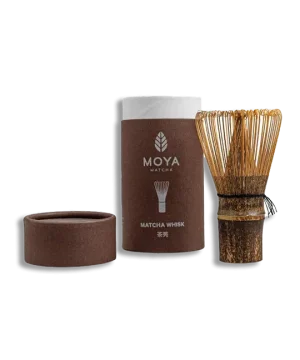 Håndlaget mørk bambusvisp Chasen til tilberedning av matcha te