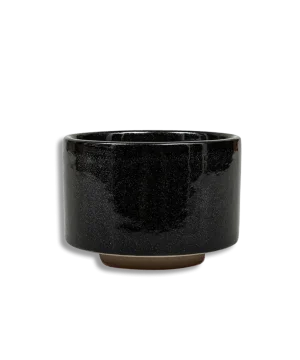 Matcha bolle Yuro håndlaget keramisk matchawan med mørk glasurfinish